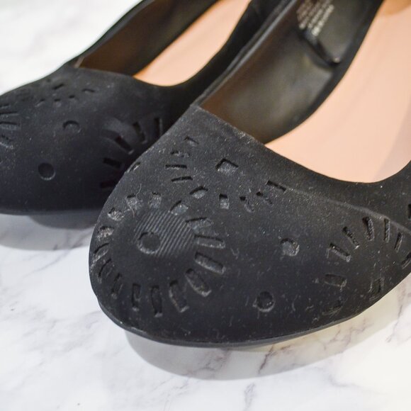 ME TOO | BLACK WEDGE HEELS - Picture 7 of 7